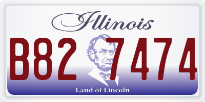 IL license plate B827474