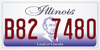 IL license plate B827480