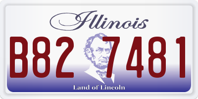 IL license plate B827481