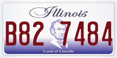 IL license plate B827484
