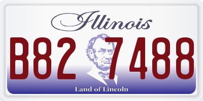 IL license plate B827488