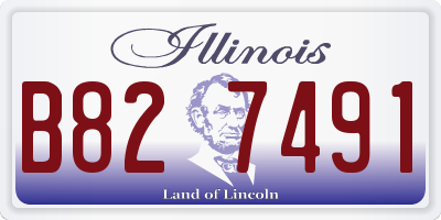 IL license plate B827491