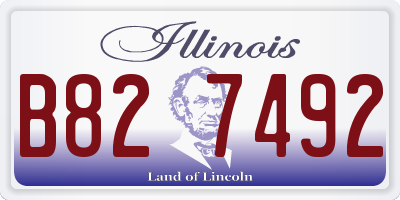 IL license plate B827492
