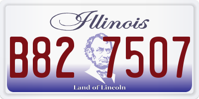 IL license plate B827507