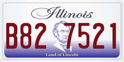 IL license plate B827521