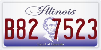 IL license plate B827523