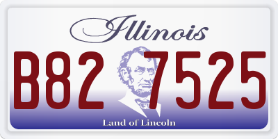 IL license plate B827525