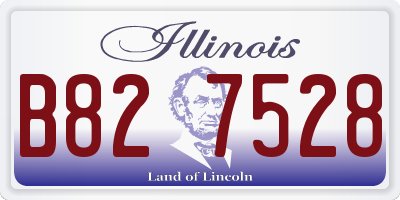 IL license plate B827528