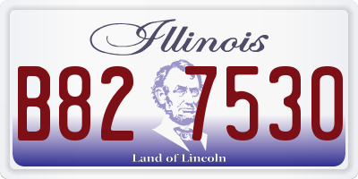 IL license plate B827530