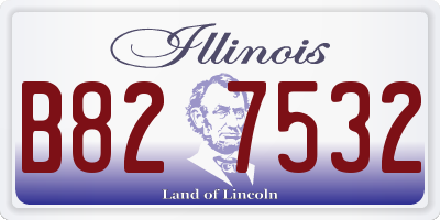 IL license plate B827532