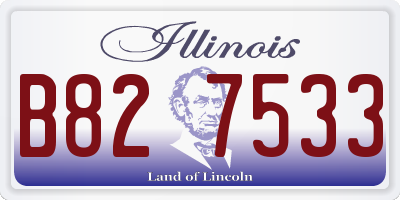 IL license plate B827533