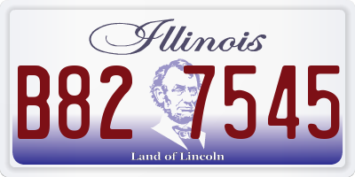 IL license plate B827545