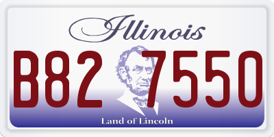 IL license plate B827550