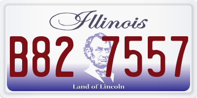 IL license plate B827557