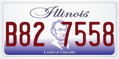 IL license plate B827558