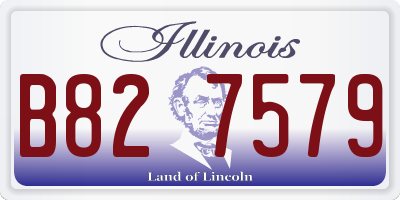 IL license plate B827579