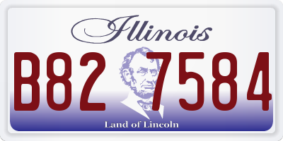 IL license plate B827584