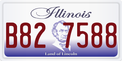 IL license plate B827588