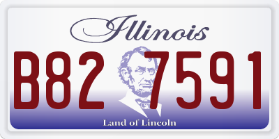 IL license plate B827591