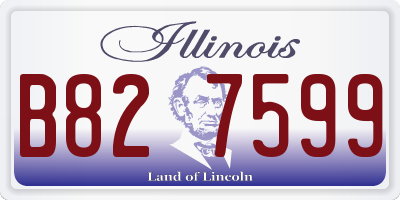 IL license plate B827599