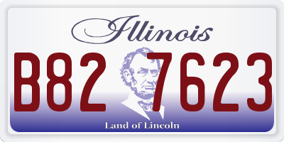 IL license plate B827623