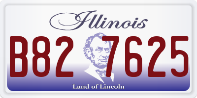 IL license plate B827625