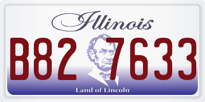 IL license plate B827633