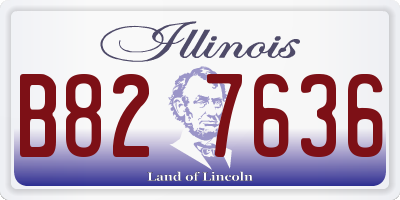 IL license plate B827636