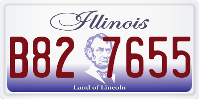 IL license plate B827655