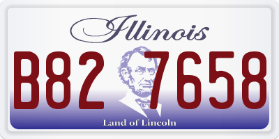 IL license plate B827658