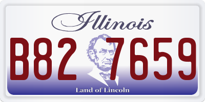 IL license plate B827659