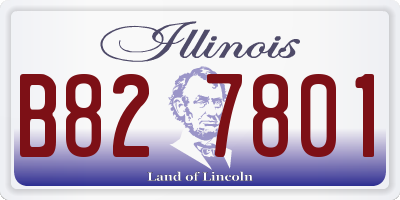IL license plate B827801