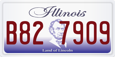 IL license plate B827909
