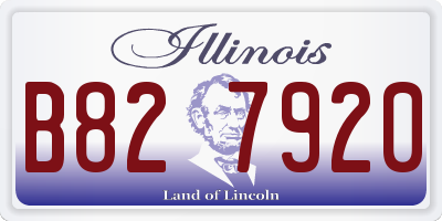 IL license plate B827920