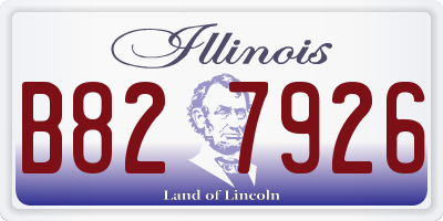 IL license plate B827926