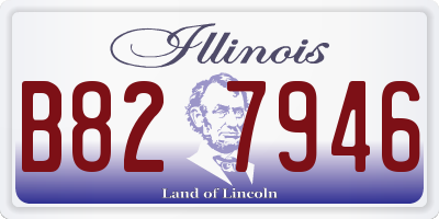 IL license plate B827946