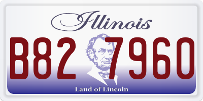 IL license plate B827960