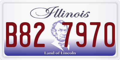 IL license plate B827970