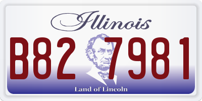 IL license plate B827981
