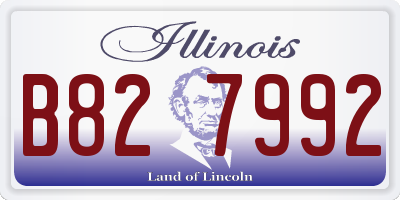 IL license plate B827992