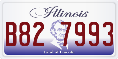 IL license plate B827993