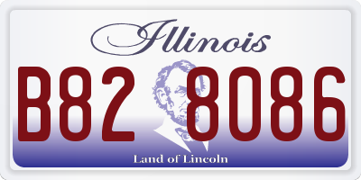 IL license plate B828086