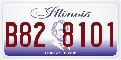 IL license plate B828101
