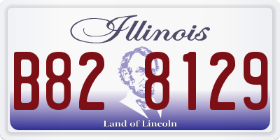 IL license plate B828129