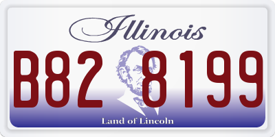 IL license plate B828199