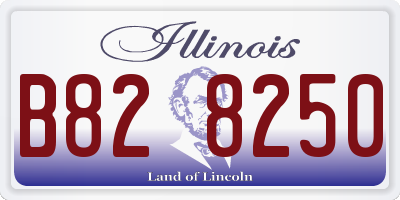 IL license plate B828250