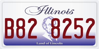 IL license plate B828252