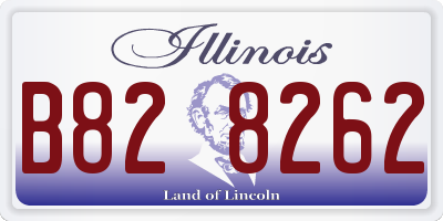 IL license plate B828262