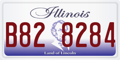 IL license plate B828284