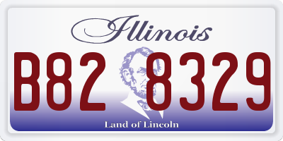 IL license plate B828329